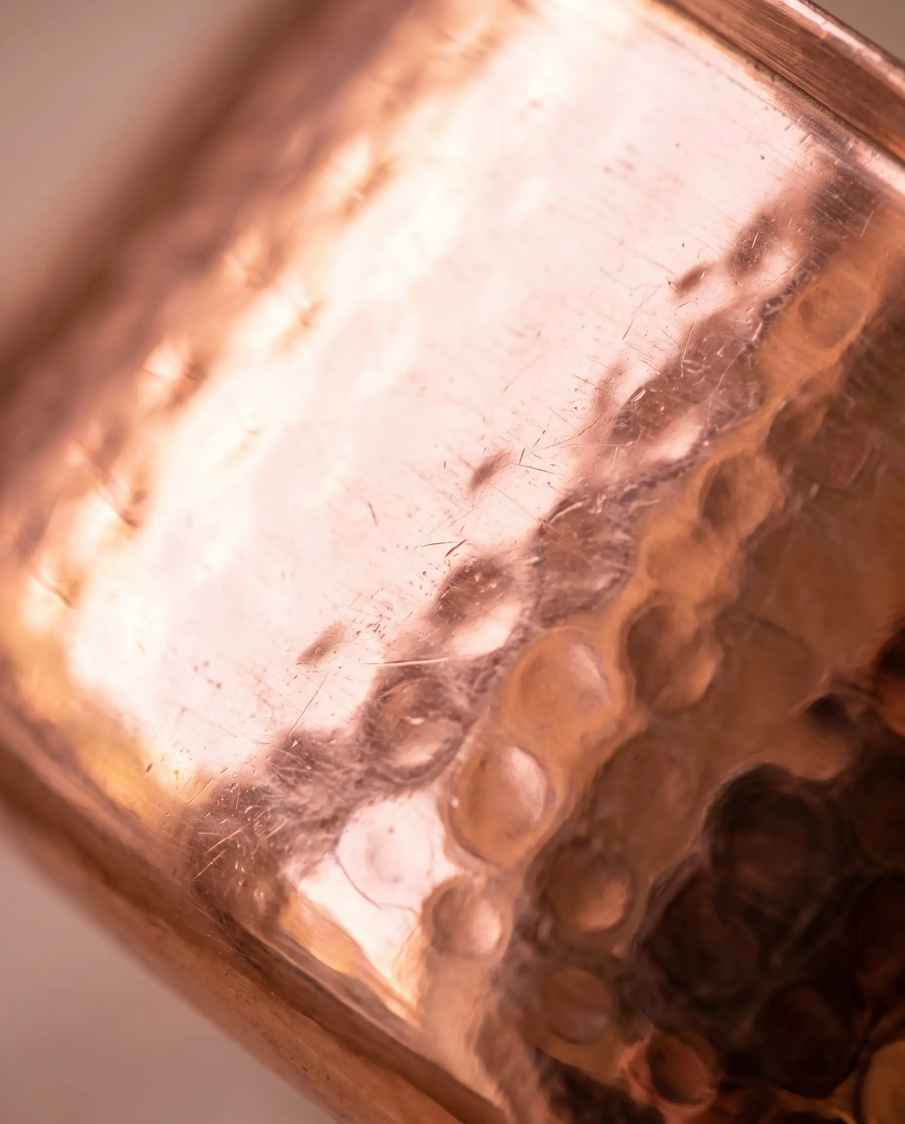 Aged Copper — Hand-hammered, warmer with every year